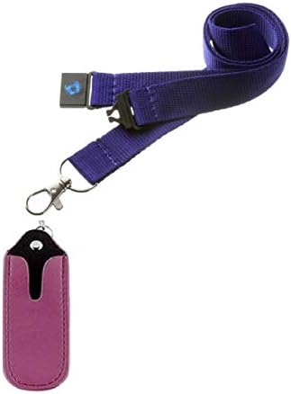 E CIG/Shisha Pen 20MM HIGH Quality Lanyard with Safety Breakaway & Matching Leather Faux CASE Holder (Black)
