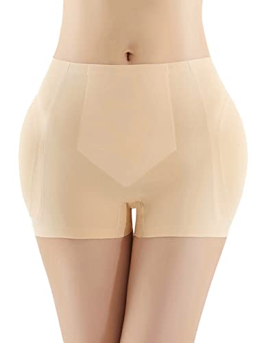 Seamless Hip Enhancer Shapewear Body Shaper Booty Padded Tummy Control Shorts Removable Pads for Women