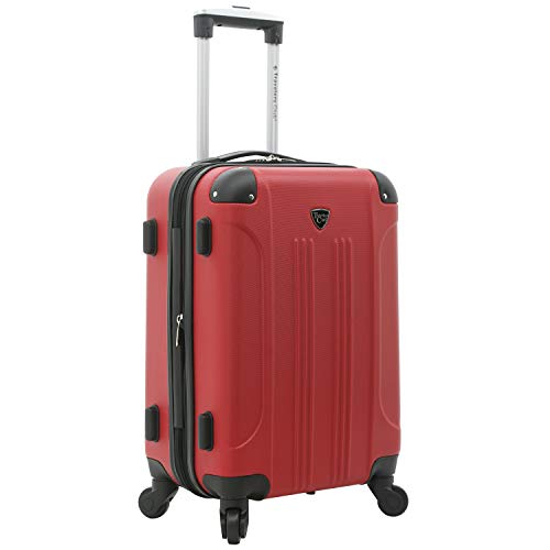Travelers Club Sky+ Luggage Set, Red, 5 Piece