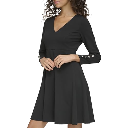 Image of Tommy Hilfiger Women's Scuba Crepe Structured Dress