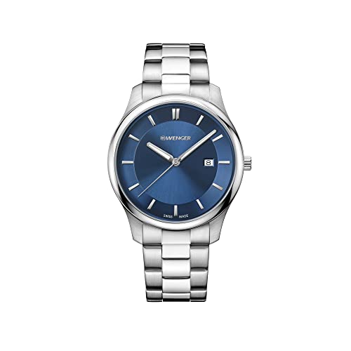Image of Wenger Swiss Made City Classic Analog Blue Dial Men's Watch-01.1441.117