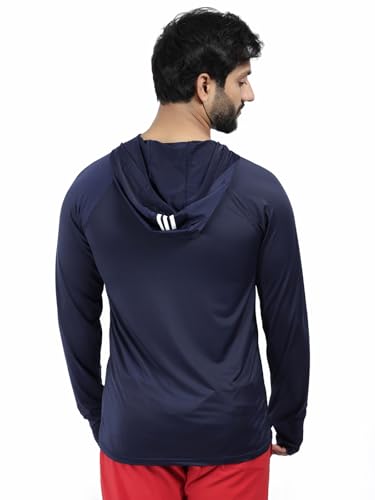 Image of Diamond Fashion Men's Gym Hoodie Jacket | Lightweight Stretchable Activewear for Workout, Running & Fitness | Quick Dry Full Zip Sports Hoodie for Men
