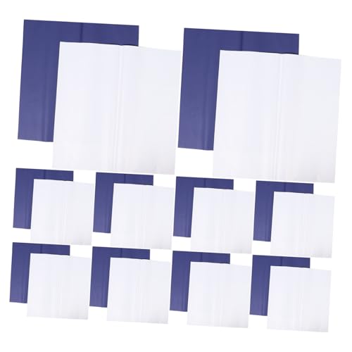 Papier floral pour bouquets double face, 80 feuilles étanches blanc et bleu
