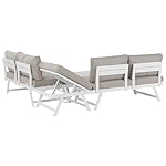 Coccorino Gartenset 5-Sitzer Aluminium Taupe