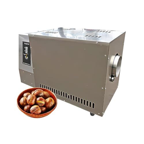 Tostatrice per Caffè Domestica, Tostatrice Elettrica per Chicchi Con Tamburo in Acciaio Inox, Tostatrice Automatica per Casa per Tostatura Uniforme(2.2KW)
