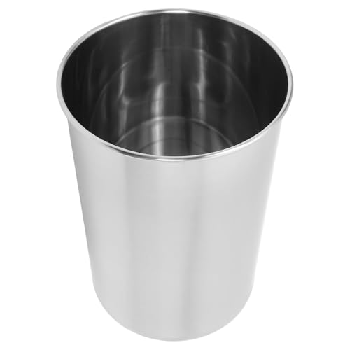 CALLARON Cubo de Basura de Cocina de Acero Inoxidable Incorporado, Bote de Basura de Metal Empotrado en Encimera, Contenedor de Residuos de Alimentos para Encimeras, Diseño Compacto