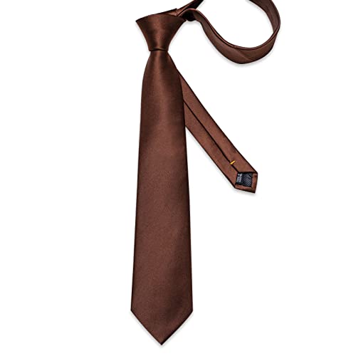 Image of DiBanGu Mens Solid Color Tie and Pocket Square Set Woven Silk Plain Necktie & Handkerchief for Men Wedding Party Formal