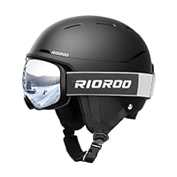Amazon | RIOROO スキー ヘルメットセット ゴーグル付き メガネ対応