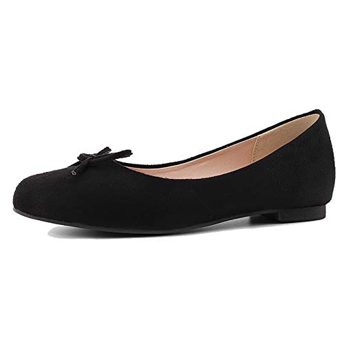 CUTEHEELS Women Flats Comfort Ballet Flats in 8 Colour Aviliable MATT Black