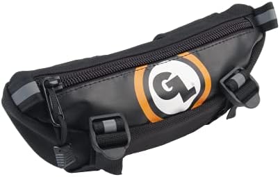 Giant Loop Zigzag Handlebar Bag, 1.5 Liter Black Windshield Pouch, Fits Any Motorbike, Dirt Bike & Snow Bike