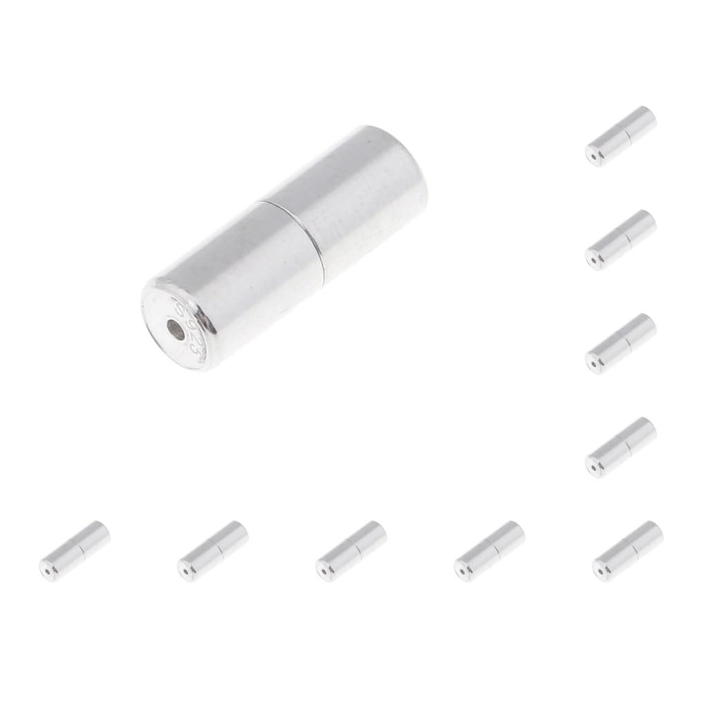 10 zestaw 925 srebro wysokiej próby śruba biżuteria klamra zapięcie tworzenie biżuterii znalezienie 10x4mm