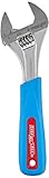 Channellock 808WCB 8-Inch Chrome Adjustable Wrench with Code Blue Grips