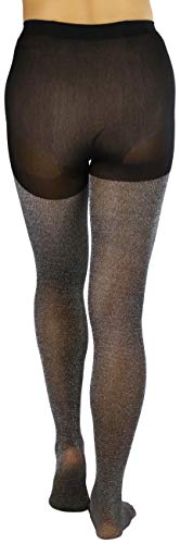 Image of ToBeInStyle Women's Shine & Shimmer Metallic Pantyhose Opaque Lurex Tights