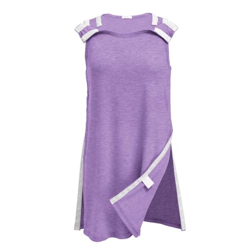 Deyeek Women's Post Shoulder Surgery Dress Full Tear Away Sleeveless Tank Dress After Rotator Cuff Adaptive Clothing4