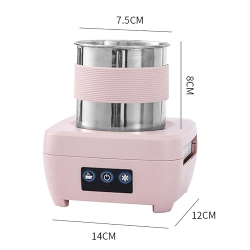 Enfriador eléctrico de Vasos: enfría y calienta Bebidas al Instante para Leche, Vino, Cola, Cerveza y Bebidas enlatadas. (White)