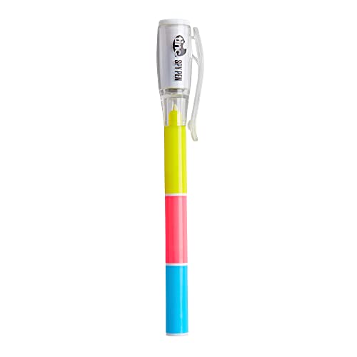 Tinc - Stylo Espion à Encre Invisible - Marqueur Magique avec Lumière UV Intégrée pour Messages Secrets - Fourniture Scolaire Amusante sans Danger pour...