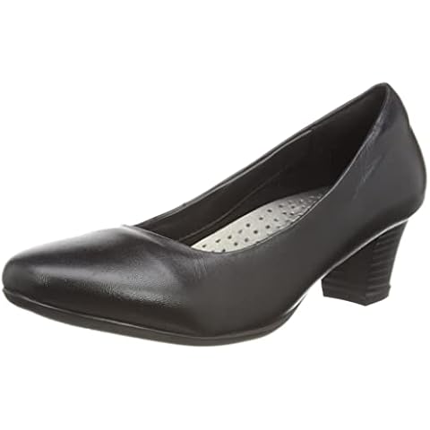 Mod Comfys Womens/Ladies Plain Leather Court Shoes Cover