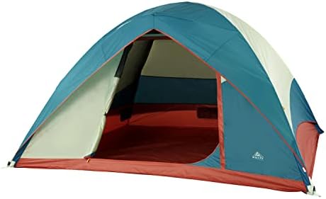 Kelty Discovery Basecamp Backpacking Tent, 4 or 6 Person Camping Backpacking Shelter, Large Capacity, Fast Setup and Easy Tear Down, Stuff Sack Included (6 Person)