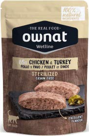 Ownat Cat Wet Sterilized Chicken & Turkey 85G 1020 g