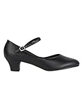 charakterschuhe ballett kinder  Só Dança CH50 Charakterschuhe mit gratis Ansteck Button - schwarz - schwarz - GB 7.5, EU 41