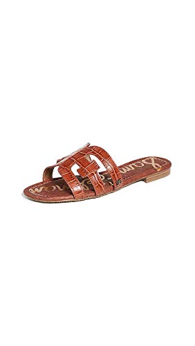 Image of Sam Edelman Women's Bay Classic Slide Sandal, Warm Mahogany,8.5