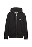 Superdry Hombre Sudadera con Capucha Y Logo Esencial, Carbon Black, L