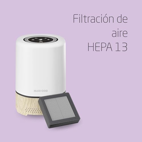 Maxi-Cosi Clean HEPA Purificador de ar 3 em 1 (H13), desde o nascimento, para alergias, Connected Home, compatível com Alexa e Google Assistant
