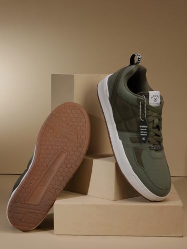 Image of WROGN Men's Off White & Navy Sneakers