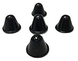 Cone Shaped Black Rubber Bumpers - 20 PC - Made in USA - Rubber Feet Spacers for Electronics, Computer Audio Equipment, Car Truck Bug Deflector, Cutting Boards, Picture Frames, Cabinet Door