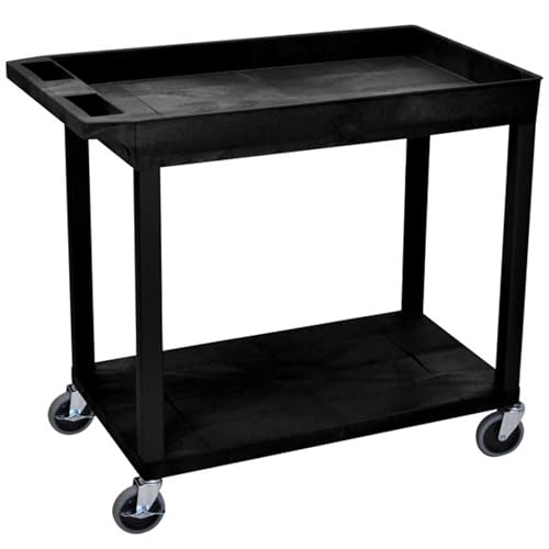 Image of FSE 373-EC12-B 32 inch x 18 inch Cart - One Tub /One Flat Shelf