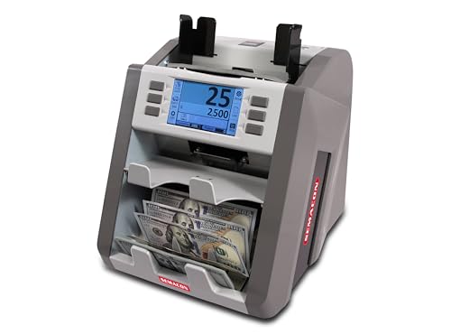 Semacon S-2500 Two Pocket Currency Discriminator Mixed Bill Counter