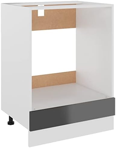 vidaXL Kitchen Cabinet Home Kitchen Equipment Indoor Furniture Appliance Tool Storage Shelf Organiser Modern Cupboard White Engineered Wood