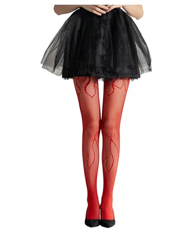 Image of SHENHE Women's Patterned Fishnet Tights High Waist Pantyhose Floral Stockings