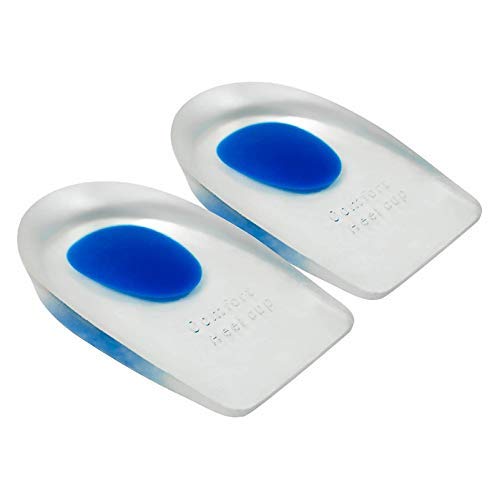 SANAT Silicone Gel Heel Protector Insole Cups for Swelling, Pain Relief, Foot Care Support Cushion for Men and Women - 1 Pair
