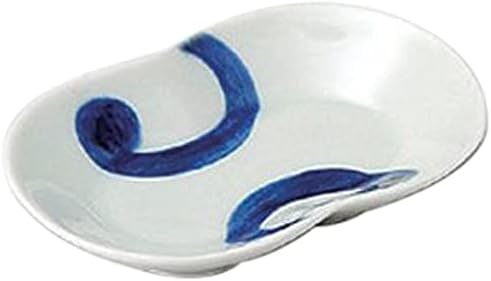 せともの本舗 Set of 10, Small Plates, Checkered Maru Kasane Dish, 3.9 x 2.6 x 0.8 inches (10 x 6.5 x 2 cm), Arita Ware Japanese Tableware, Japanese Dish, Restaurant, Ryokan,