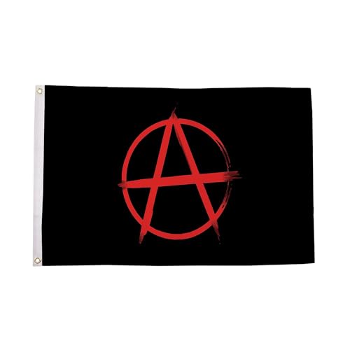 Bandera roja de la anarquía grande Flagtex para visibilidad en asambleas