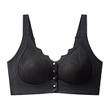 Soporte de garganta para lactancia materna para mujer en frente abierto, sin armadura y cómodo con un diseño push up y un corte ligero para un uso diario y una facilidad de lactancia con soporte para