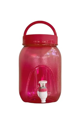 Image of Portable Water Dispenser with Tap and Handle, 5 Litre, BPA-Free Plastic, Multicolour, Leak-Proof, for Home, Office, Travel, Camping