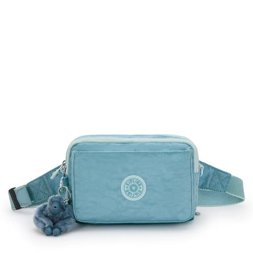 Image of Kipling Women's Abanu Medium Crossbody Bag, Lightweight, Adjustable Nylon Waist Pack with Multi-Compartment Zip Pockets