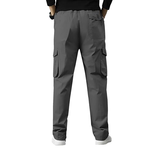 Image of Reoutlook Men's Cargo Pants - Comfortable, Durable, Multi-Pocket Tactical Work Pants for Outdoor, Hiking, & Everyday Wear