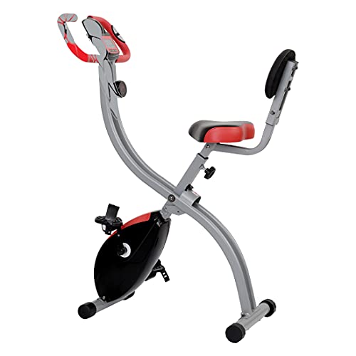 zoomyo Home Trainer Move PRO, ergometro Pieghevole con Otto Livelli di Resistenza, Bike Trainer per allenare la Resistenza e rafforzare Il Sistema cardiocircolatorio, Nero-Rosso
