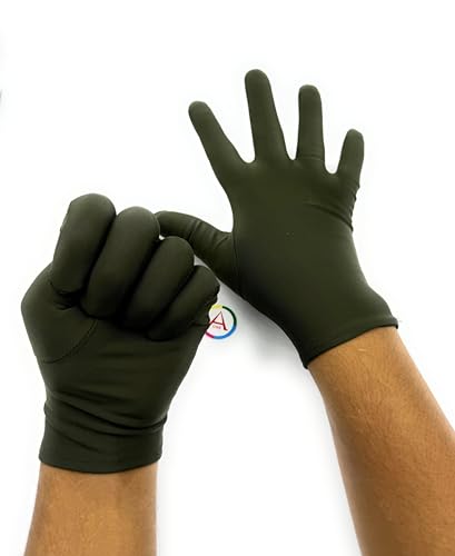 Image of Aone Premium Microfiber Lint Free Green Hand Gloves 1 Pair Anti-Smear /Anti-Fingerprint for Quality Check /Scratch-free Handling for Jewellery /Diamond /Gemstone, Watch Boutique, Sun & Dust Protection