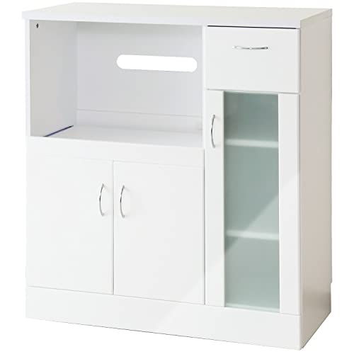 DORIS キッチン 収納 おしゃれ 北欧 キッチンボード ホワイト オルレアン【16021】