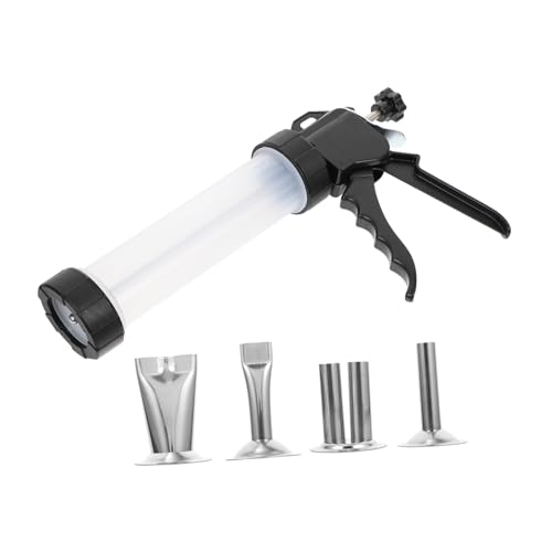 OFFSCH 1set Stainless Steel Sausage Stuffer Manual Meat Maker Tool for Homemade Sausage Easy to -grade Material for Filling Pig Chicken and Lamb Intestines