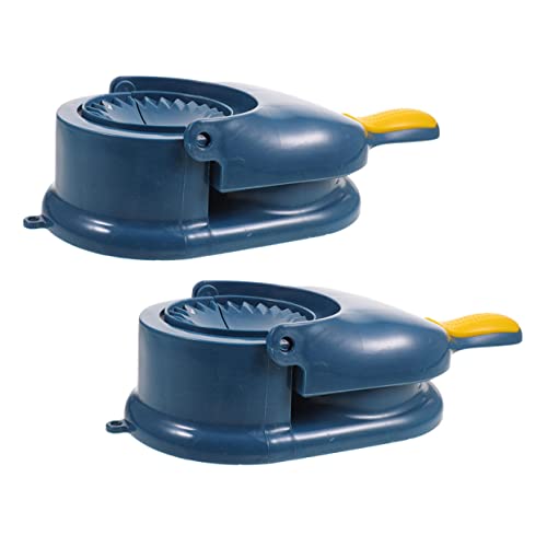COLLBATH 2-pc Set Manual Dumpling Press Double Head Easy Clean Kitchen Gadget for Pies
