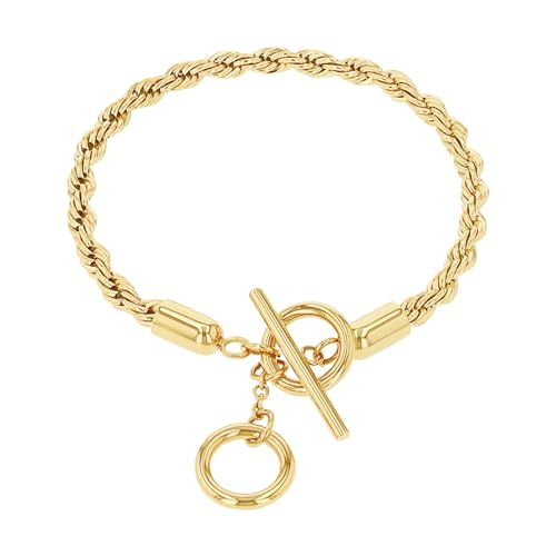 Bracelet en Acier Inoxydable Doré Amor | Éclat Durable et Style Haut de Gamme