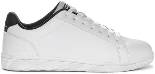 Kappa Unisex Sneaker Gymnastics Shoe, Bianco White Black, 12 US Men | Image 1