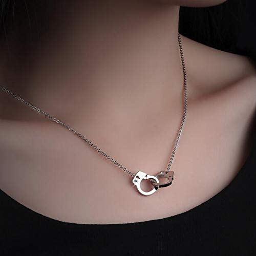 Jude Jewelers Stainless Steel Handcuff Infinity Interlocking Circle Collar Statement Necklace3