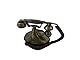 GPO Duchess nostalgisches Vintage drucktastentelefon 1935SPUSH mit Textilschnur- Bronze Metall