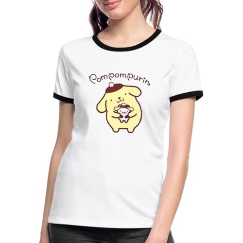 T-shirt Pompompurin mignon avec Muffin le cadeau idéal pour femme fan de Sanrio